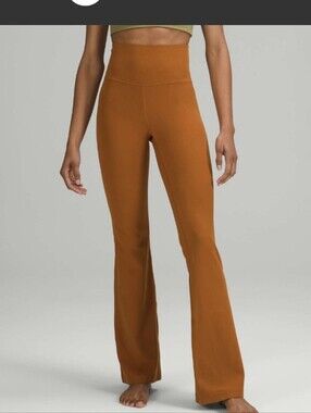 Lululemon Groove Super-High-Rise Flared Pant Nulu Butternut Brown